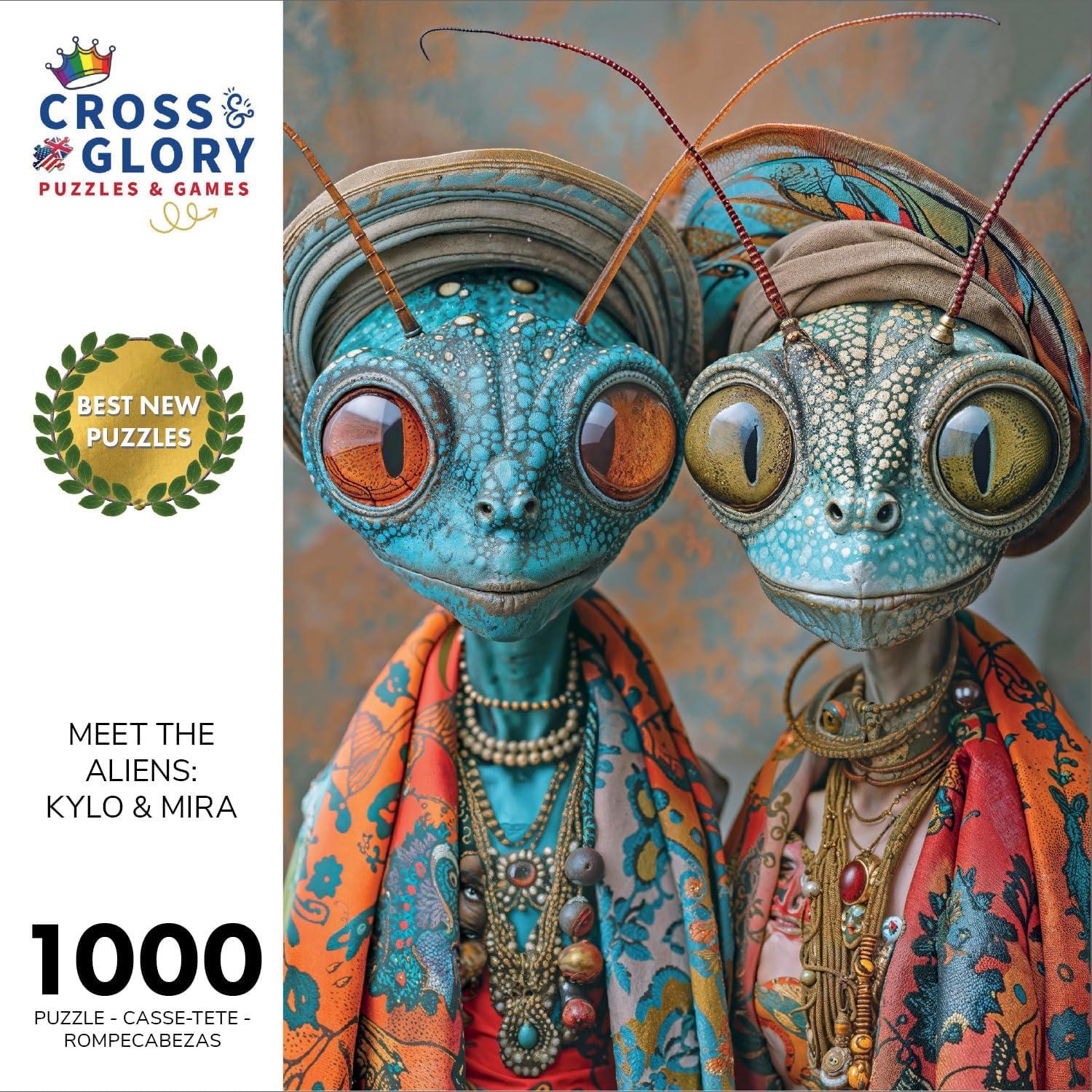 Rompecabezas 1000 Piezas Cross & Glory - Alienígenas Kylo y Mira