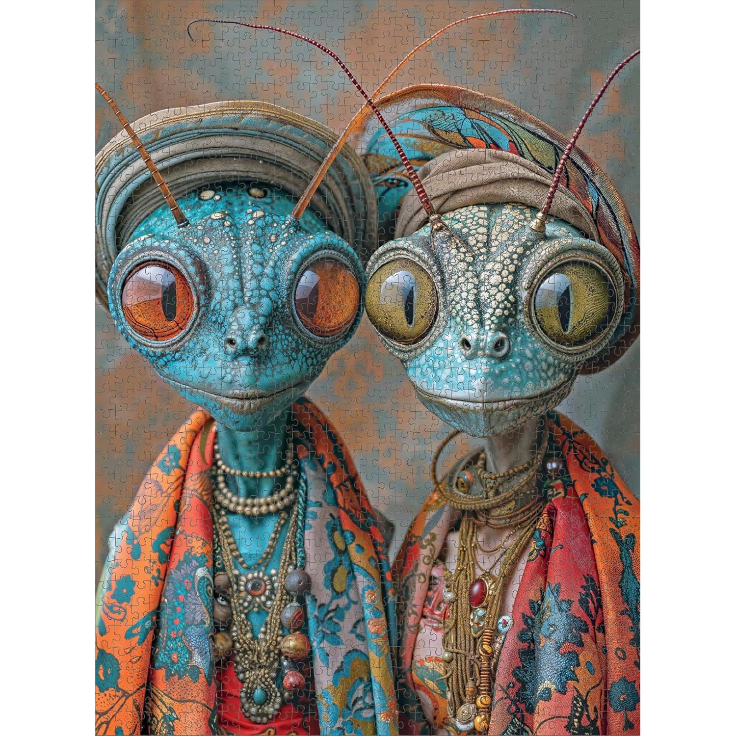 Rompecabezas 1000 Piezas Cross & Glory - Alienígenas Kylo y Mira