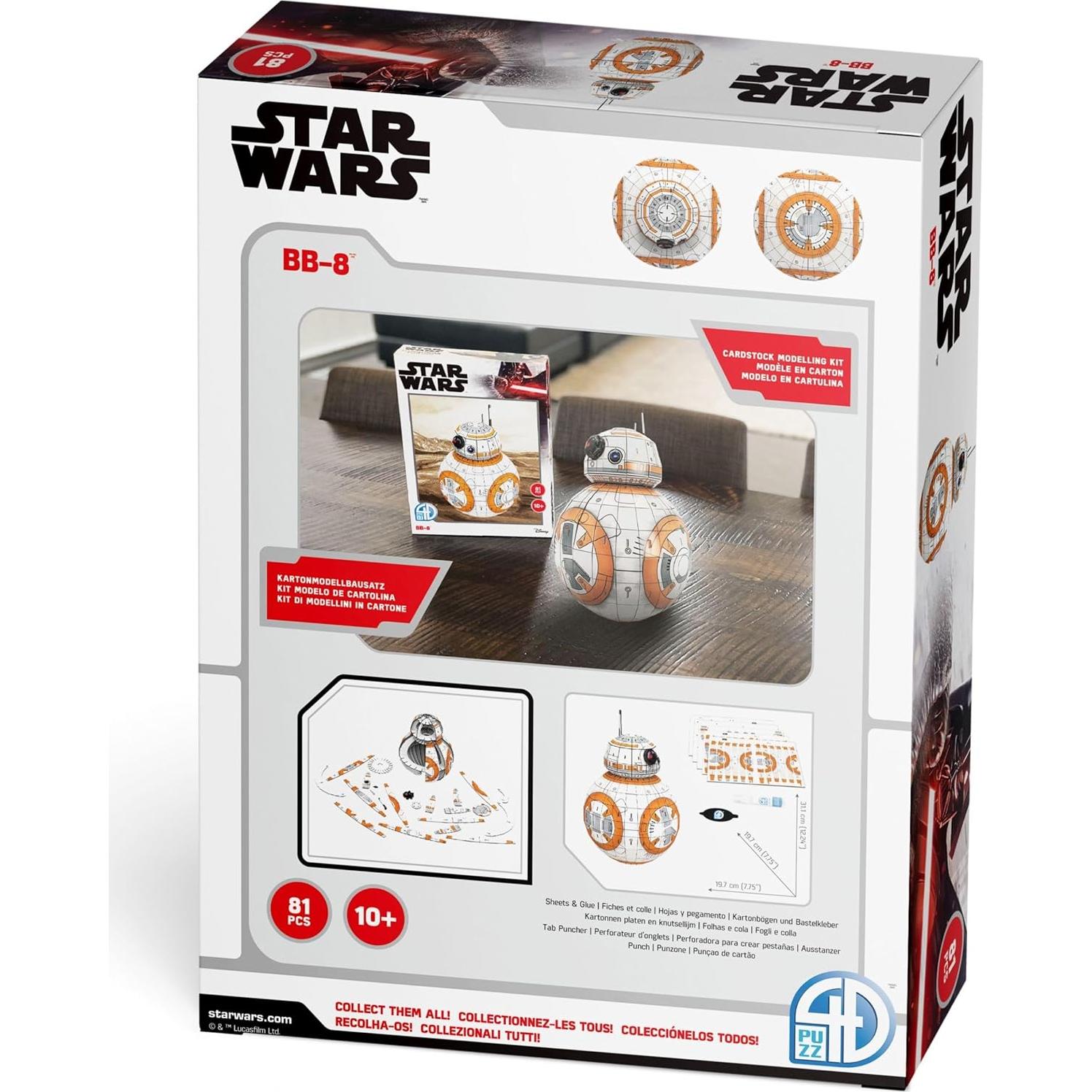 Kit de Modelo 3D Star Wars BB-8 4D Cityscape 81 Piezas