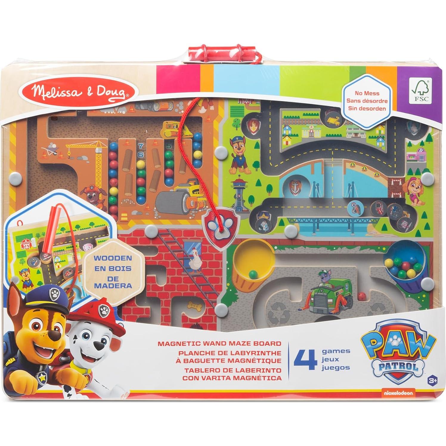 Tablero de Laberinto Magnético Melissa & Doug PAW Patrol 4 en 1