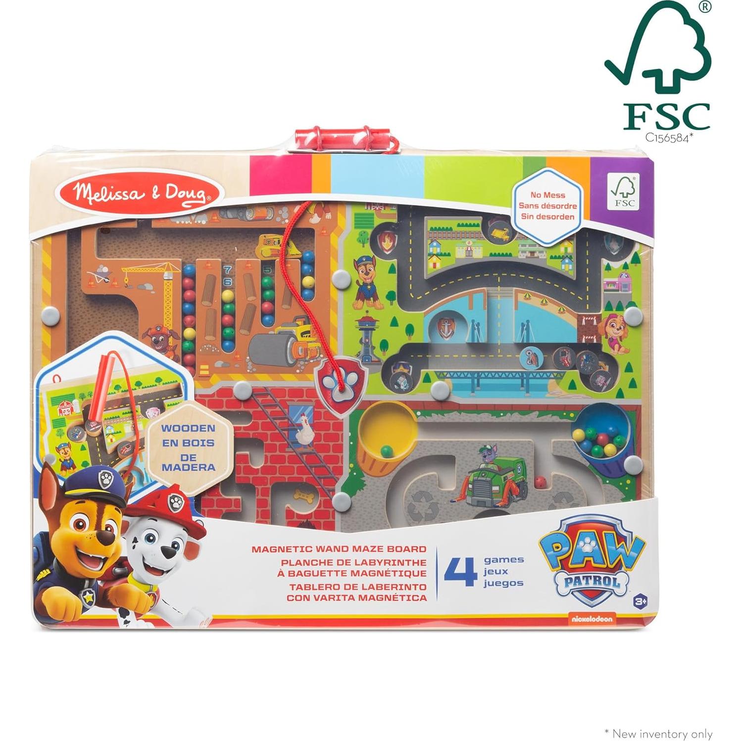 Tablero de Laberinto Magnético Melissa & Doug PAW Patrol 4 en 1