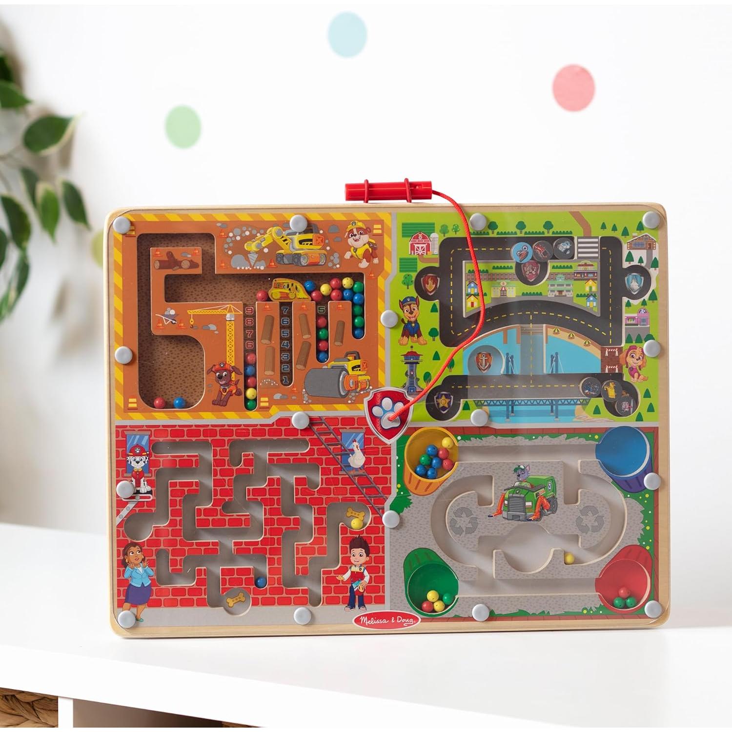 Tablero de Laberinto Magnético Melissa & Doug PAW Patrol 4 en 1