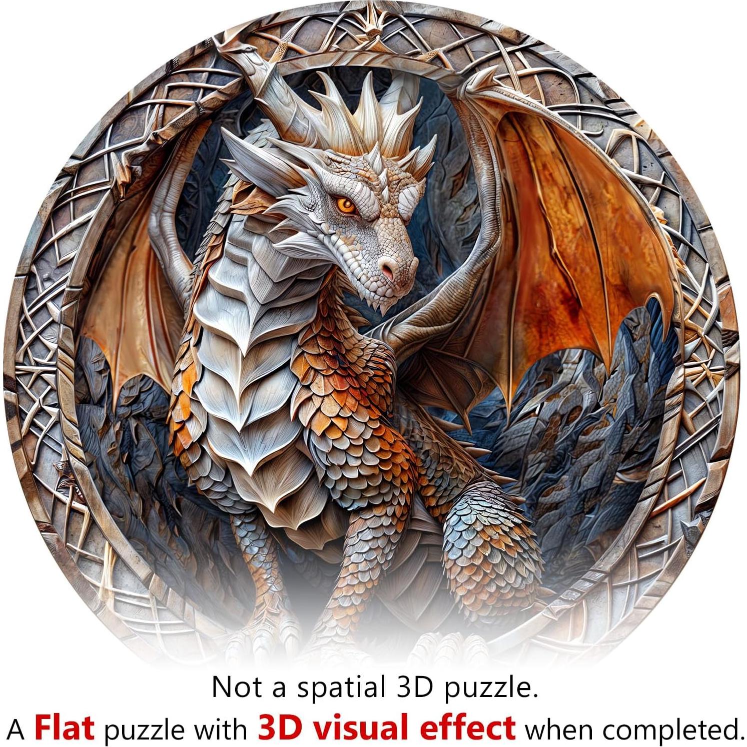 Rompecabezas de Madera 3D Dragón de Cueva NABYSHOP 200 Piezas