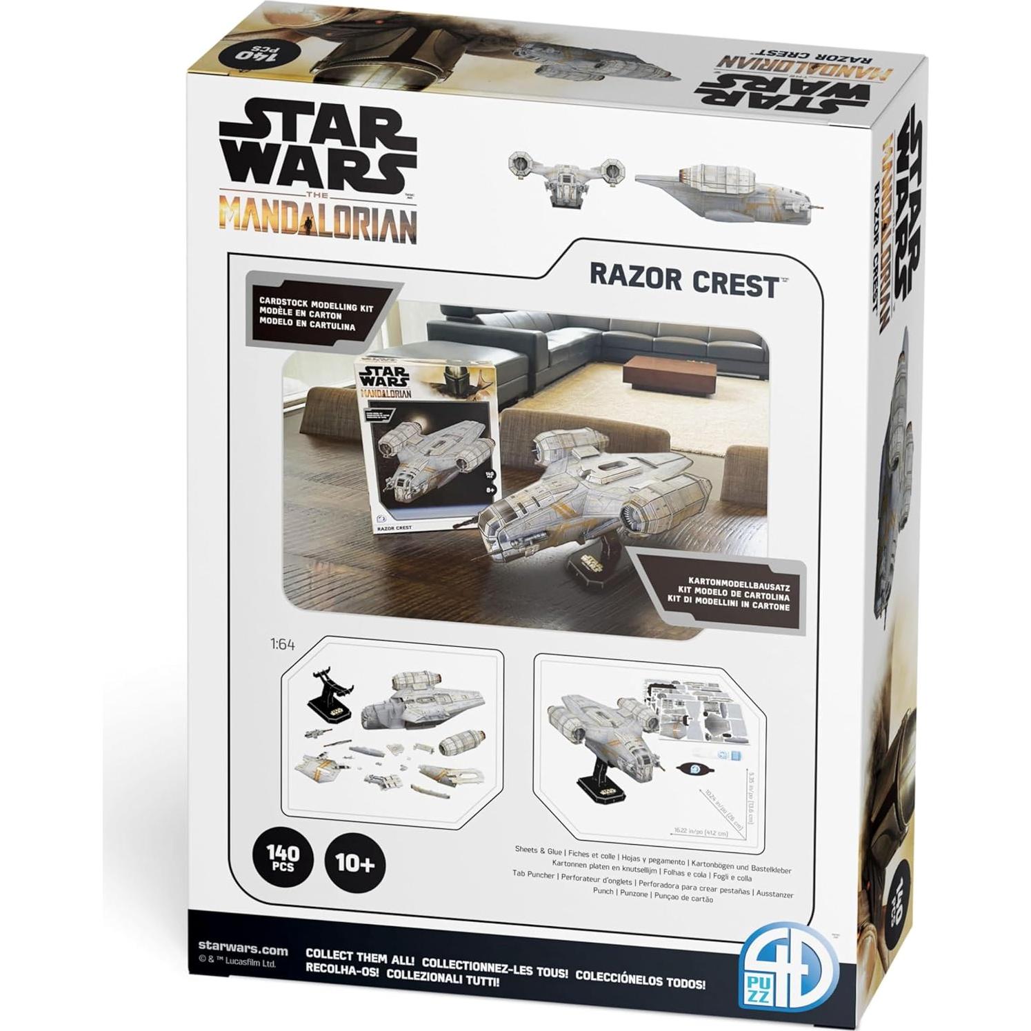 Kit de Modelo 3D Papel Star Wars Razor Crest 4D Build