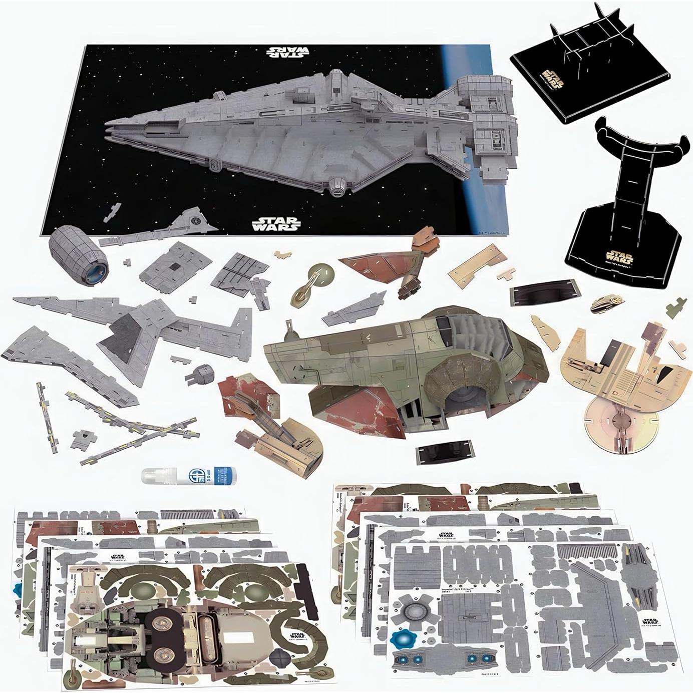 Modelo 4D Caza Estelar Boba Fett Guerras de las Galaxias