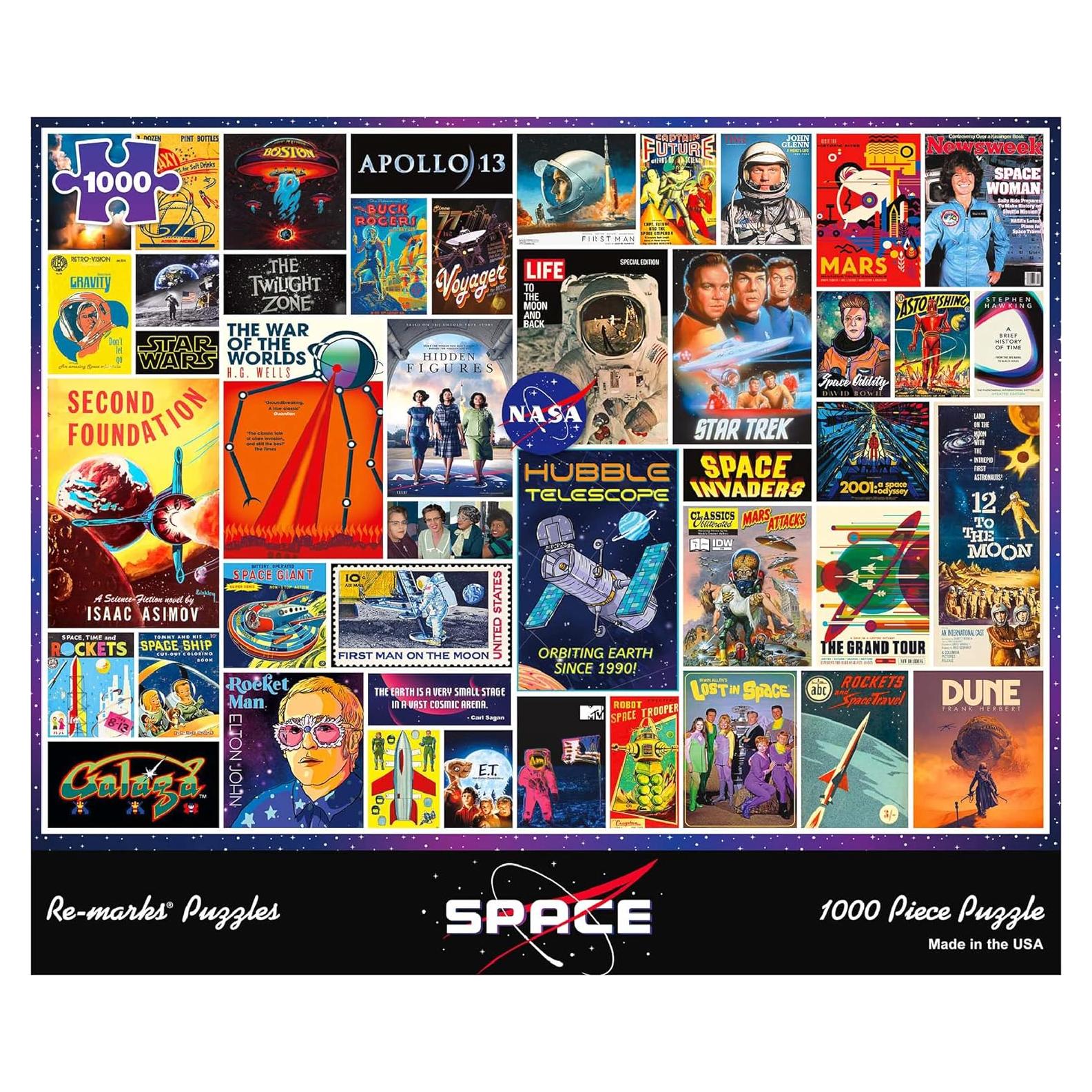 Rompecabezas Collage Espacial Re-marks 1000 Piezas 67.95x48.90cm