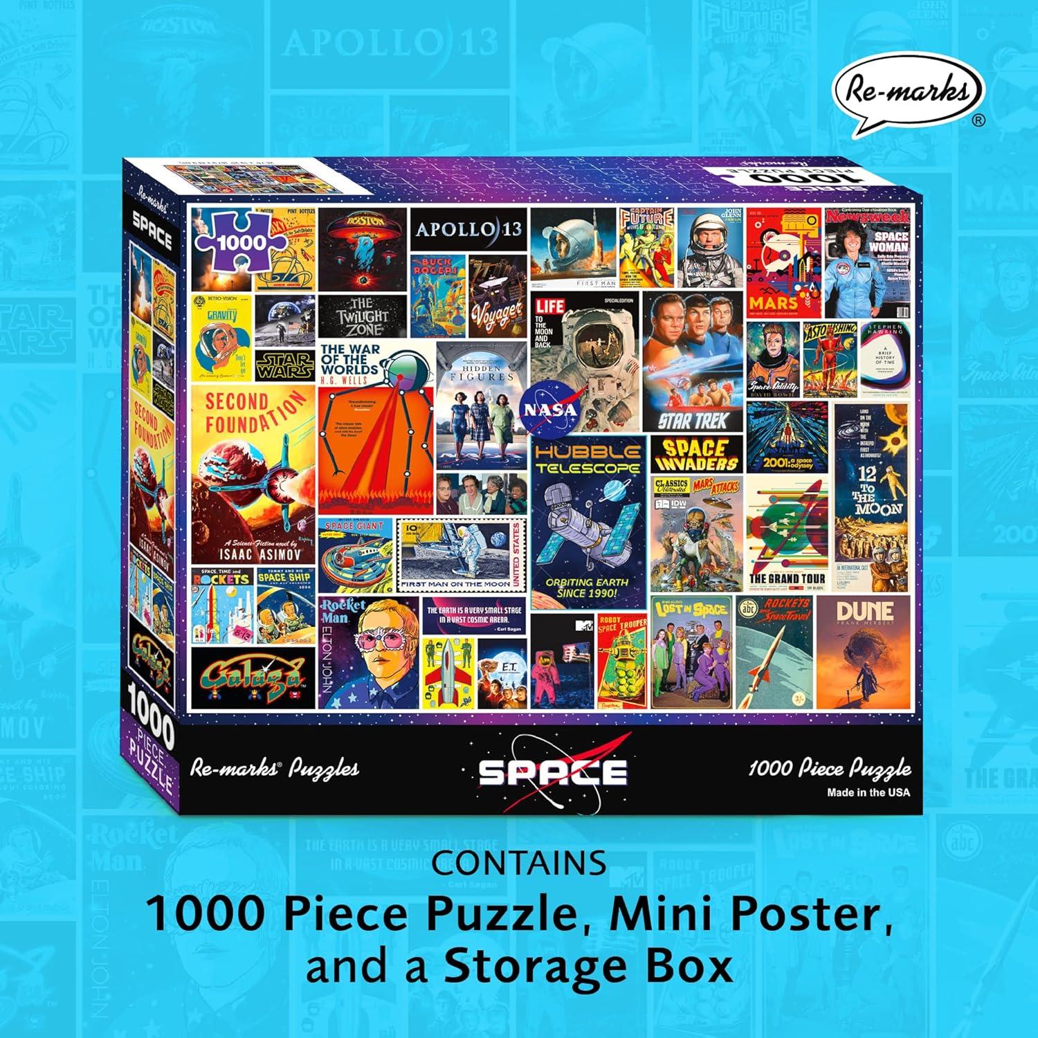 Rompecabezas Collage Espacial Re-marks 1000 Piezas 67.95x48.90cm