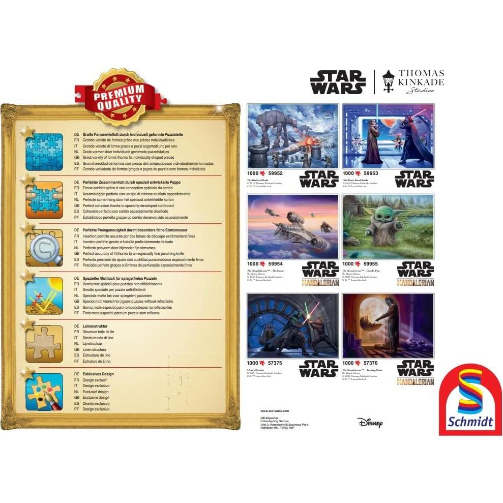 Rompecabezas Schmidt 1000 Piezas Thomas Kinkade Star Wars