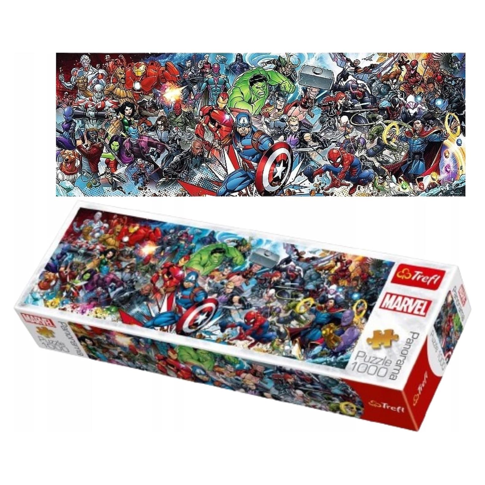 Rompecabezas Trefl Marvel Avengers 1000 Piezas Panorámico