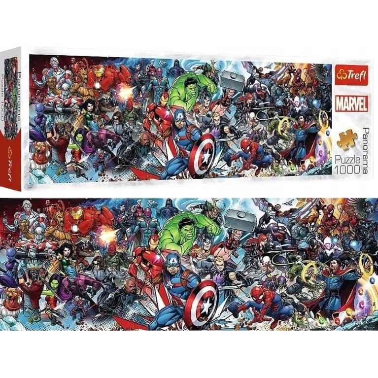 Rompecabezas Trefl Marvel Avengers 1000 Piezas Panorámico
