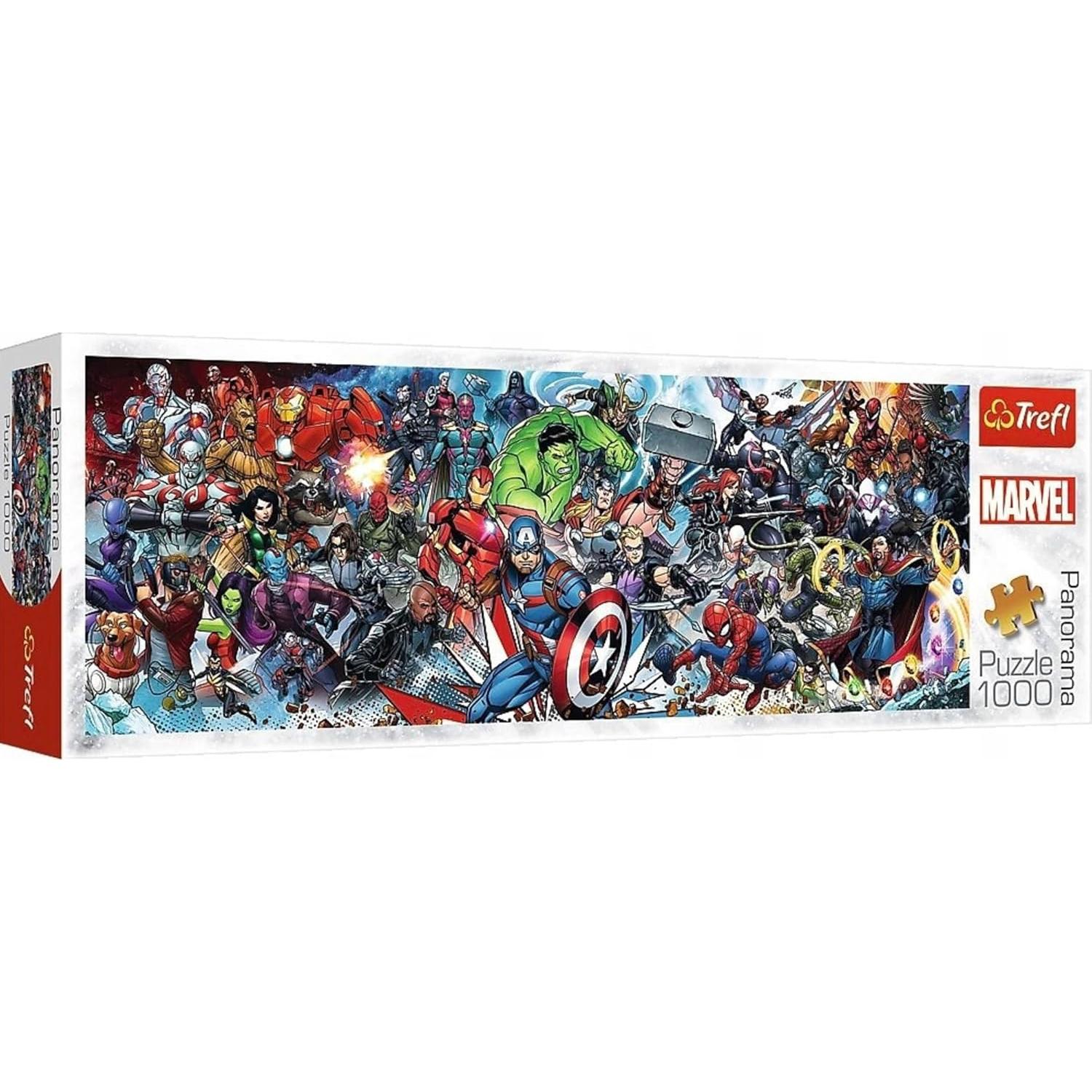 Rompecabezas Trefl Marvel Avengers 1000 Piezas Panorámico