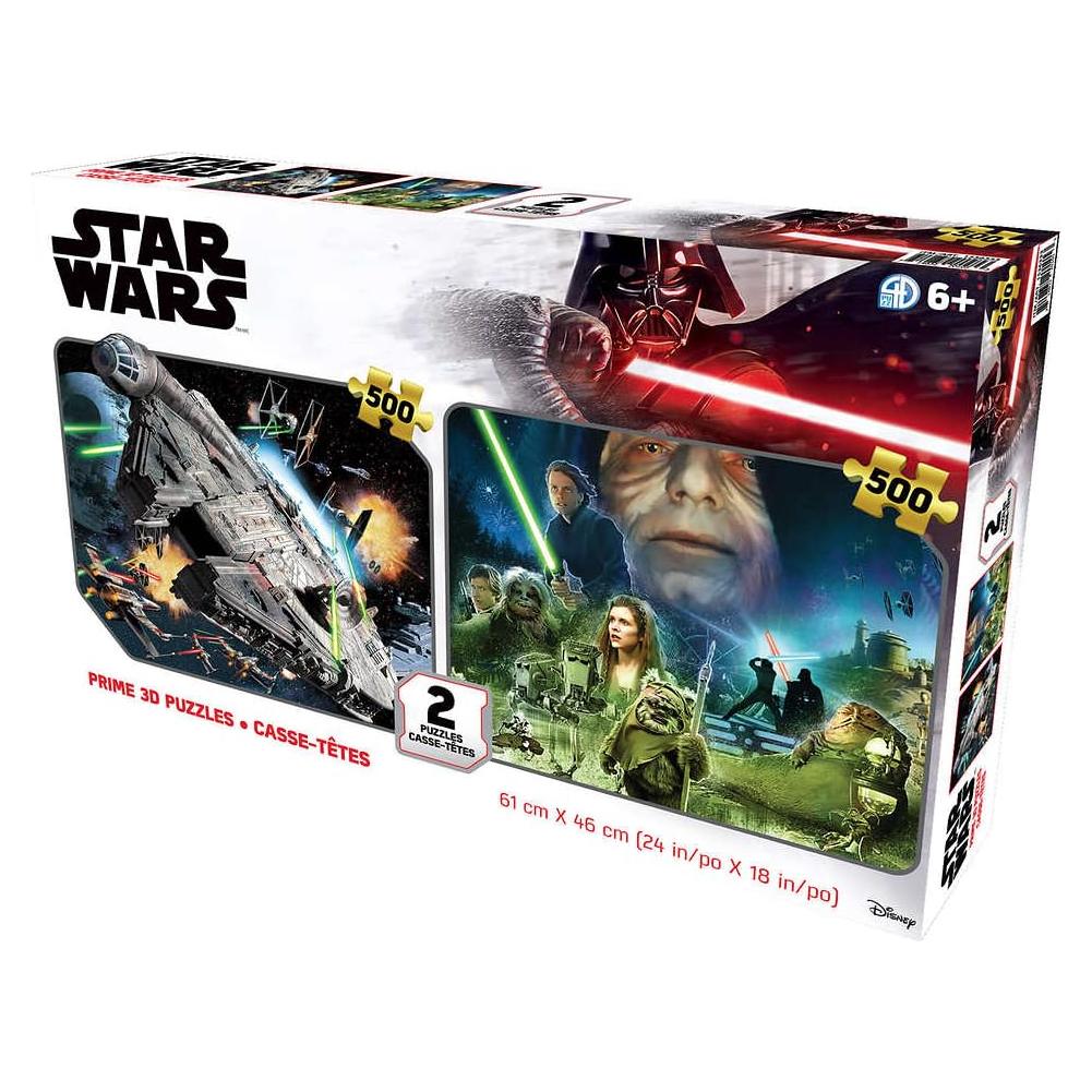 Rompecabezas Lenticular 3D Star Wars 500 Piezas 61x46cm