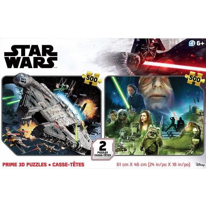 Rompecabezas Lenticular 3D Star Wars 500 Piezas 61x46cm