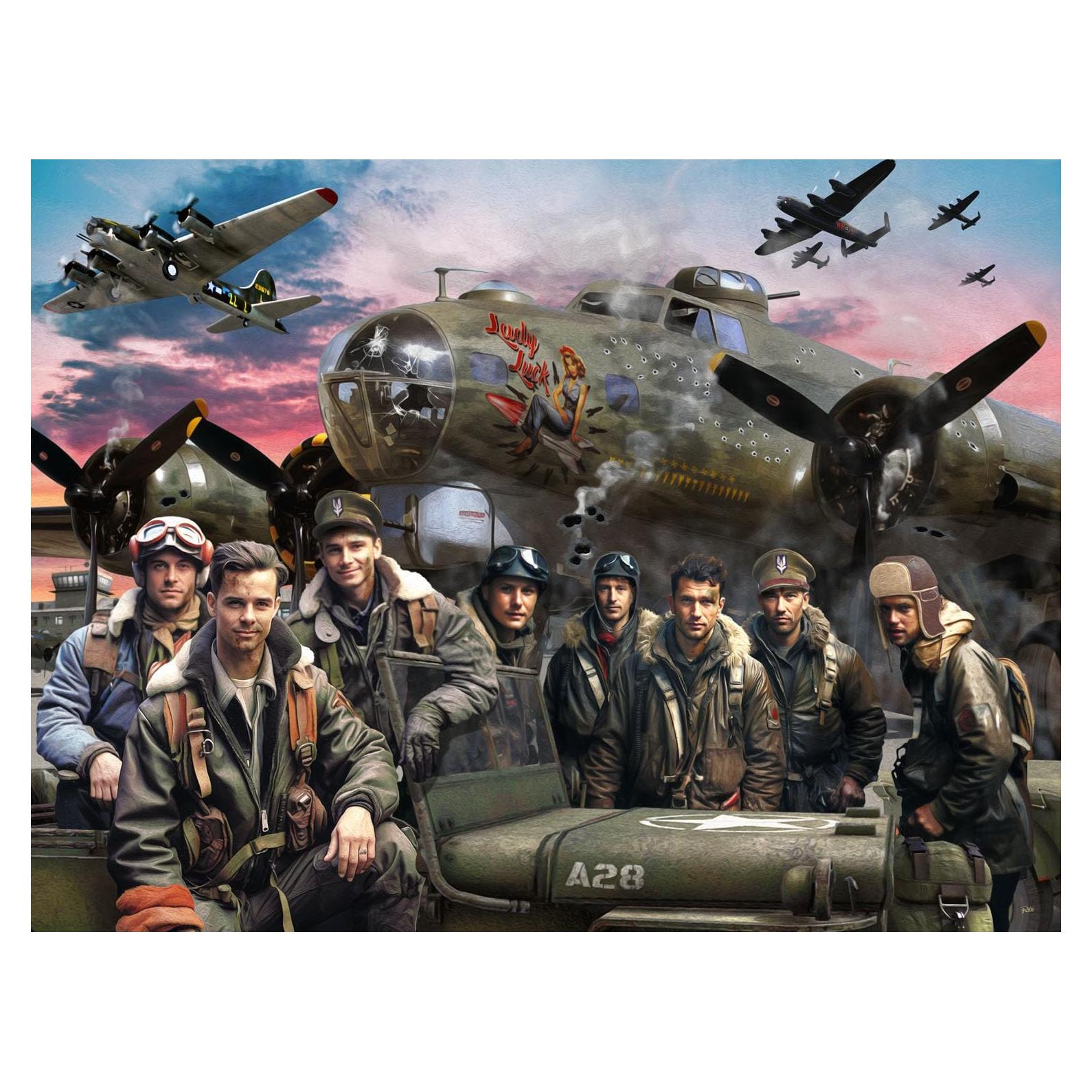 Rompecabezas B-17 Flying Fortress Vermont 550 Piezas 60.96x45.72cm