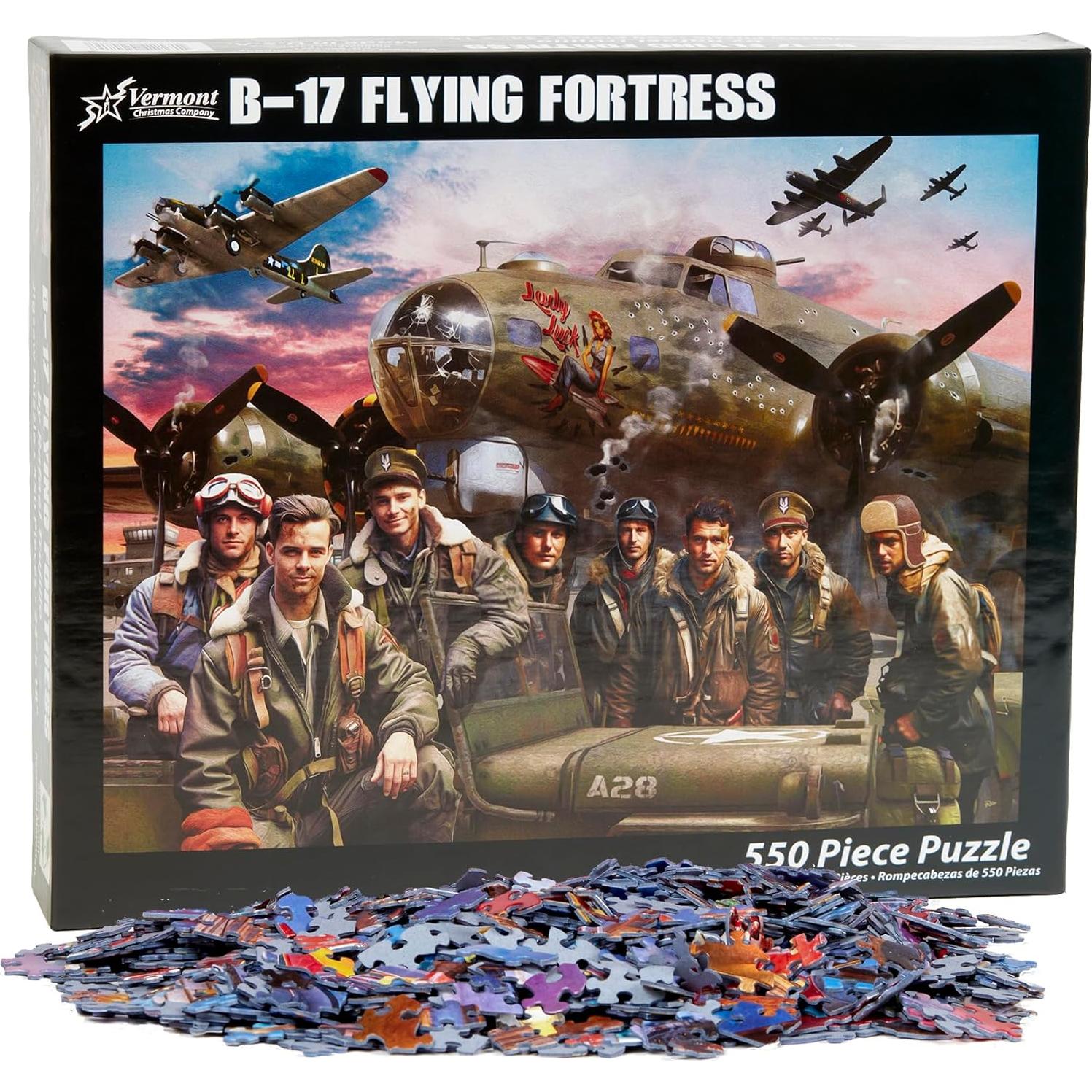Rompecabezas B-17 Flying Fortress Vermont 550 Piezas 60.96x45.72cm