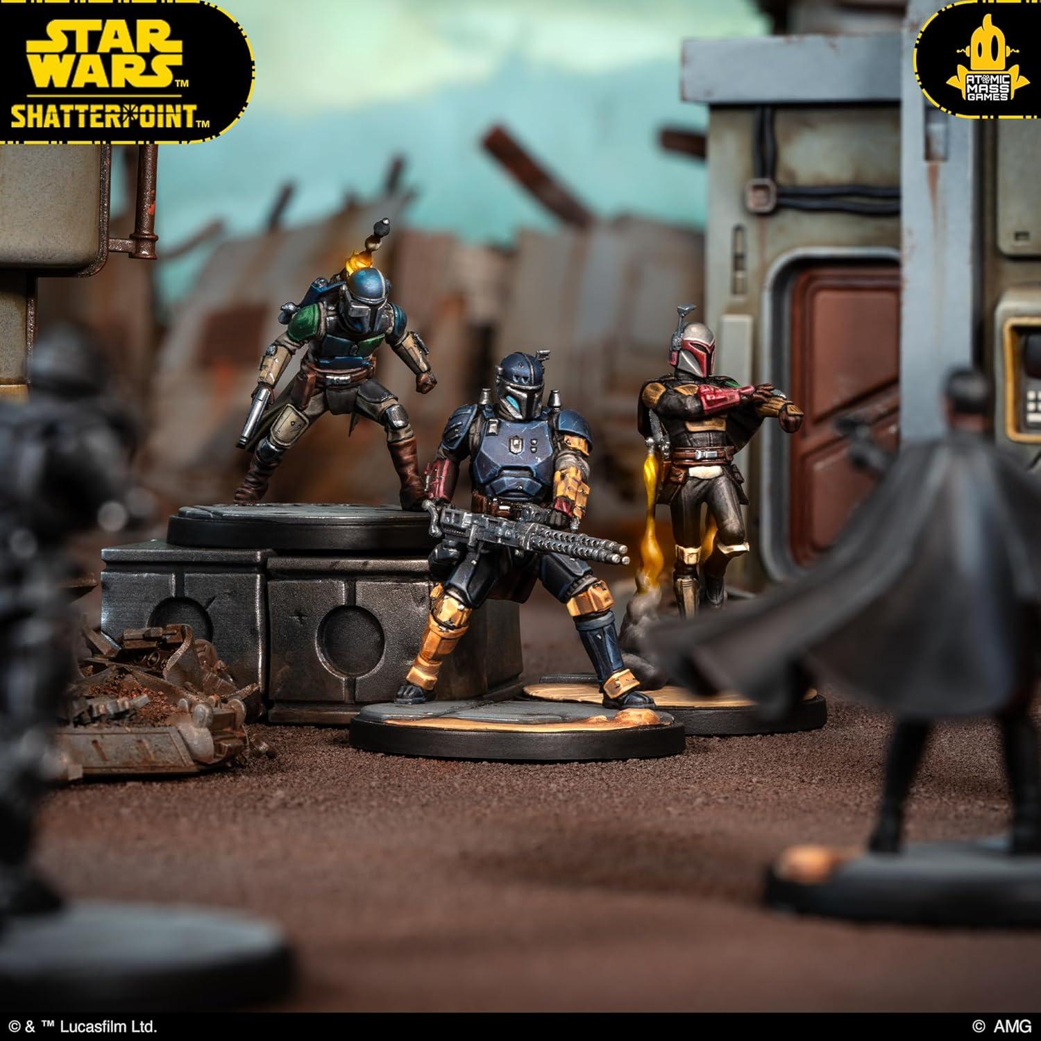Juego de Miniaturas Star Wars Shatterpoint - Paquete de Escuadra Mandalorianos