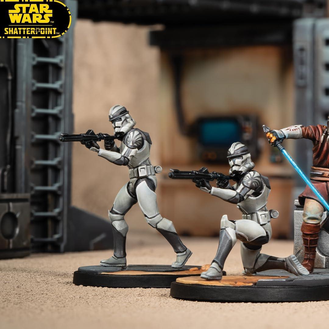Star Wars Shatterpoint Pack de Escuadrón Plo Koon y Wolffe