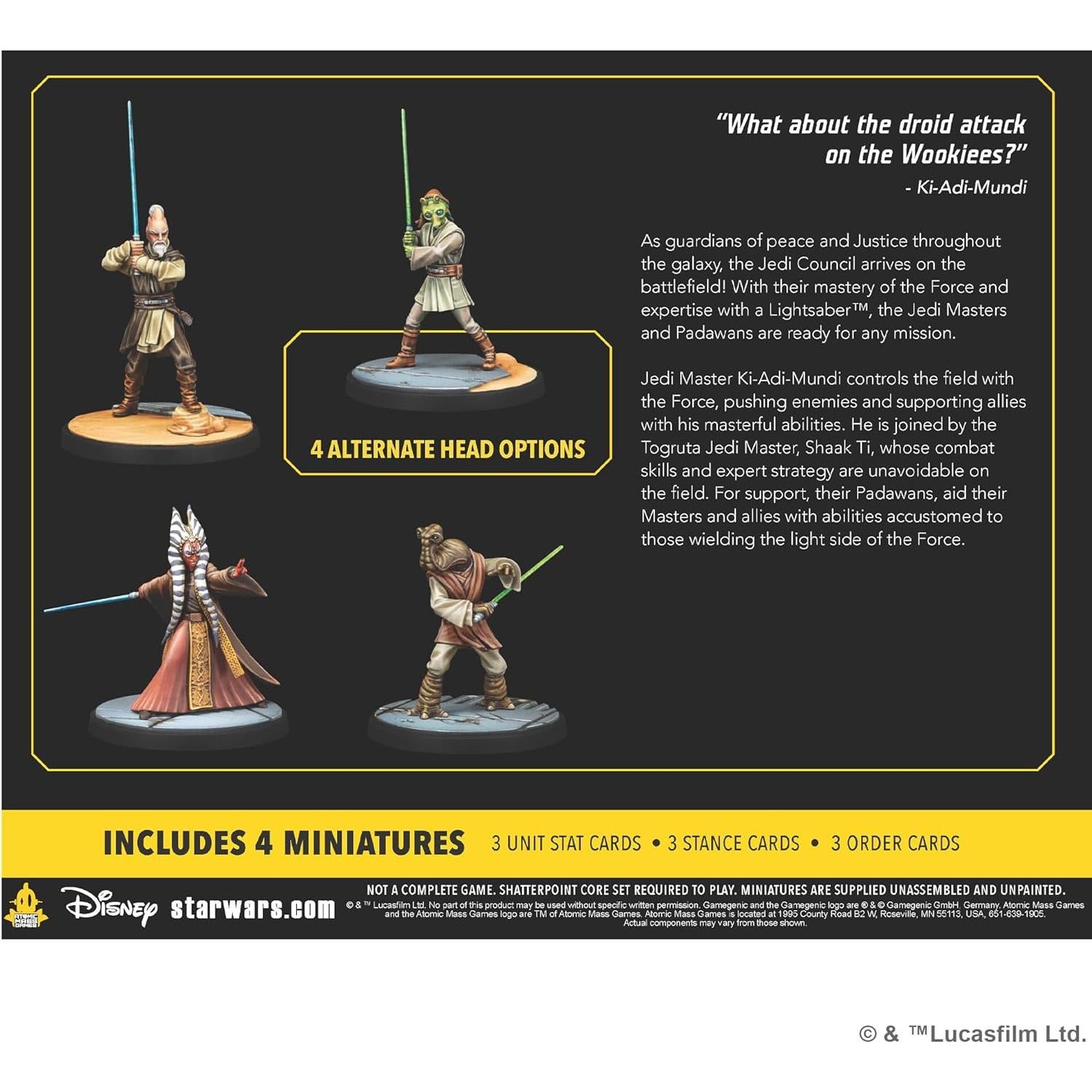 Star Wars Shatterpoint Paquete de Escuadra Sabiduría del Consejo - Juego de Miniaturas para 2 Jugadores