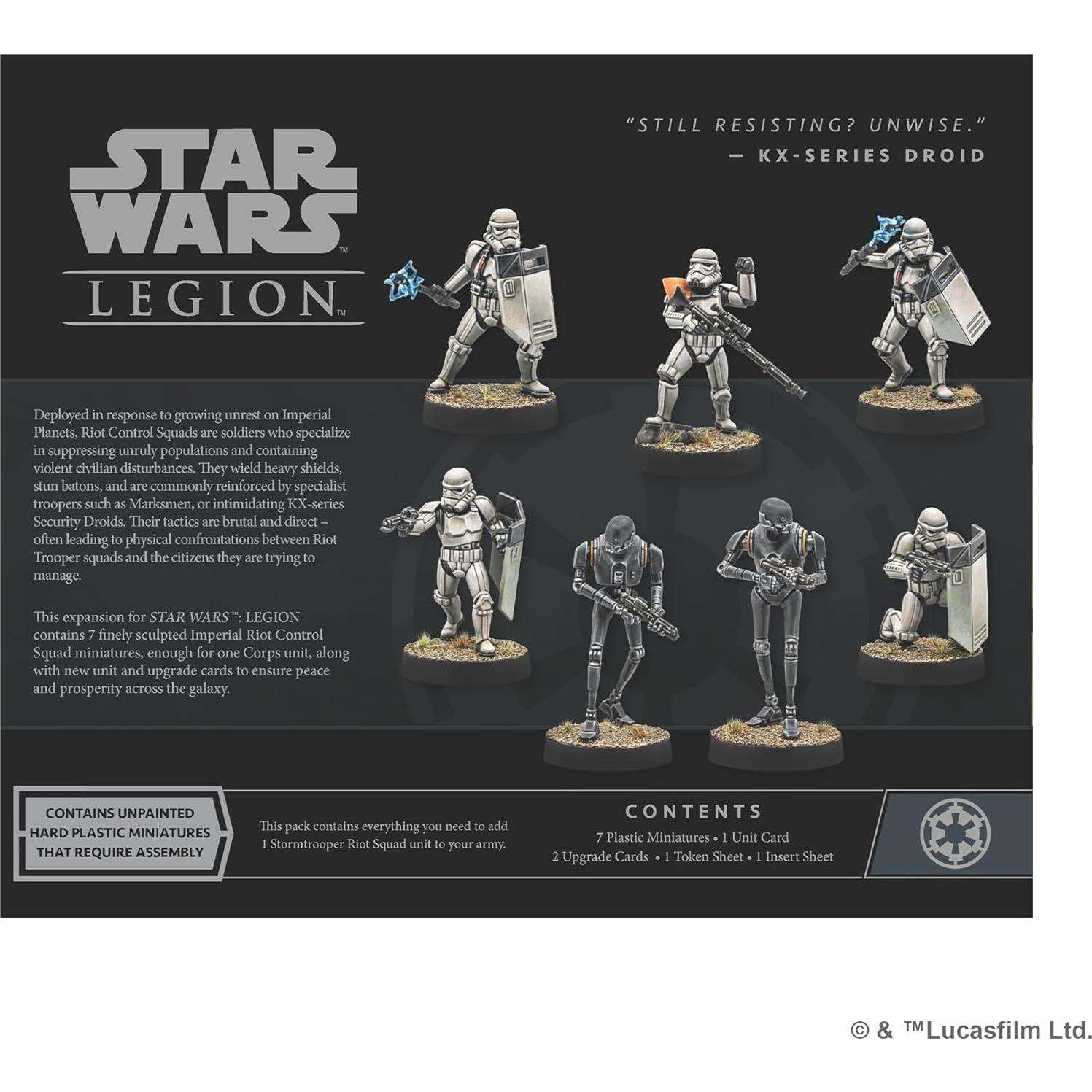 Star Wars: Legion Expansión Escuadrón Control Disturbios Imperial