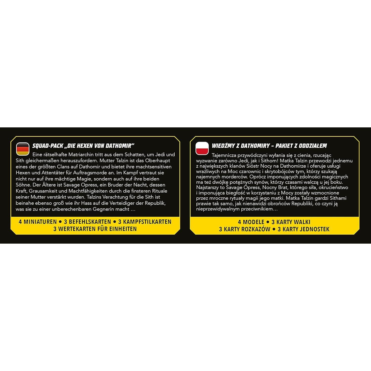 Paquete de Escuadra Brujas de Dathomir Star Wars Shatterpoint