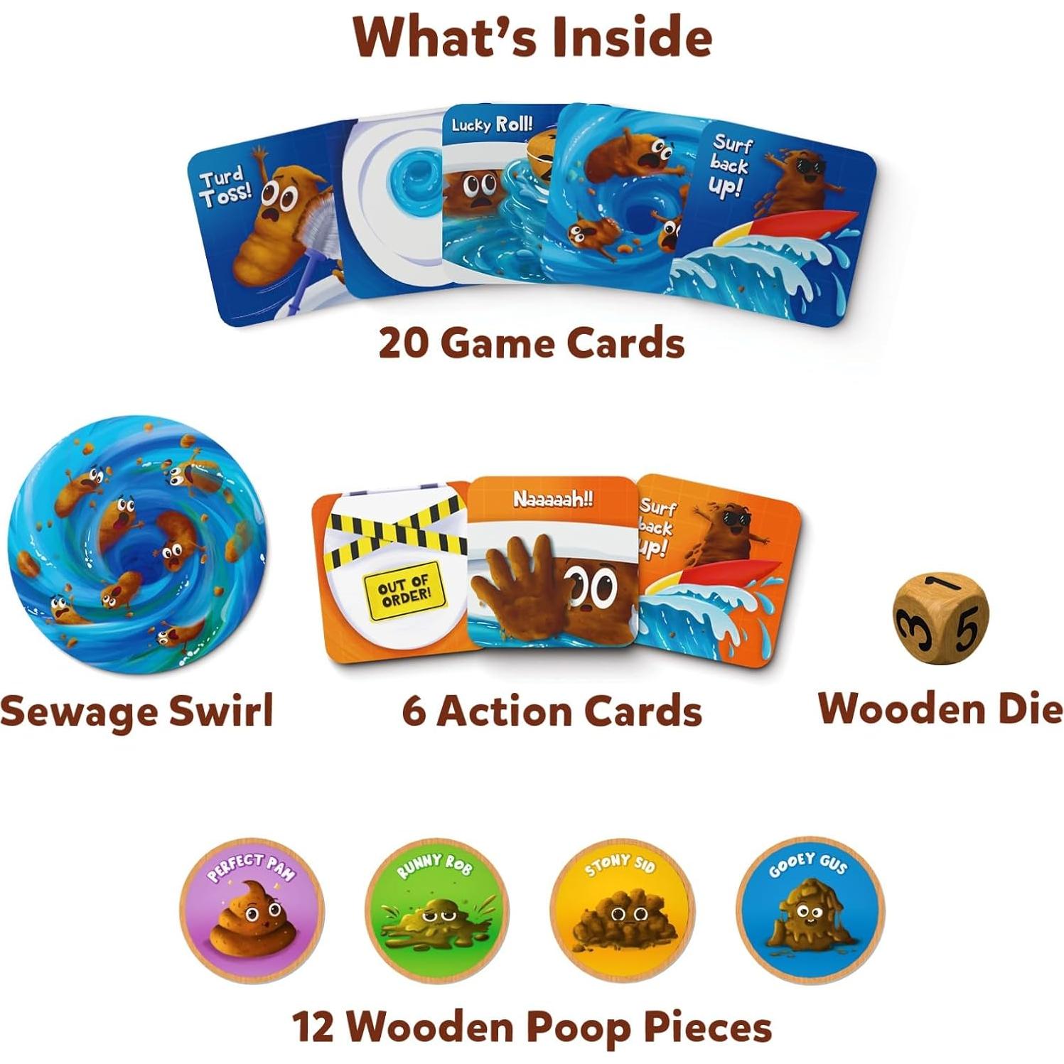 Juego de Cartas Skillmatics Guerras de Popó - Diversión para 2-4 Jugadores