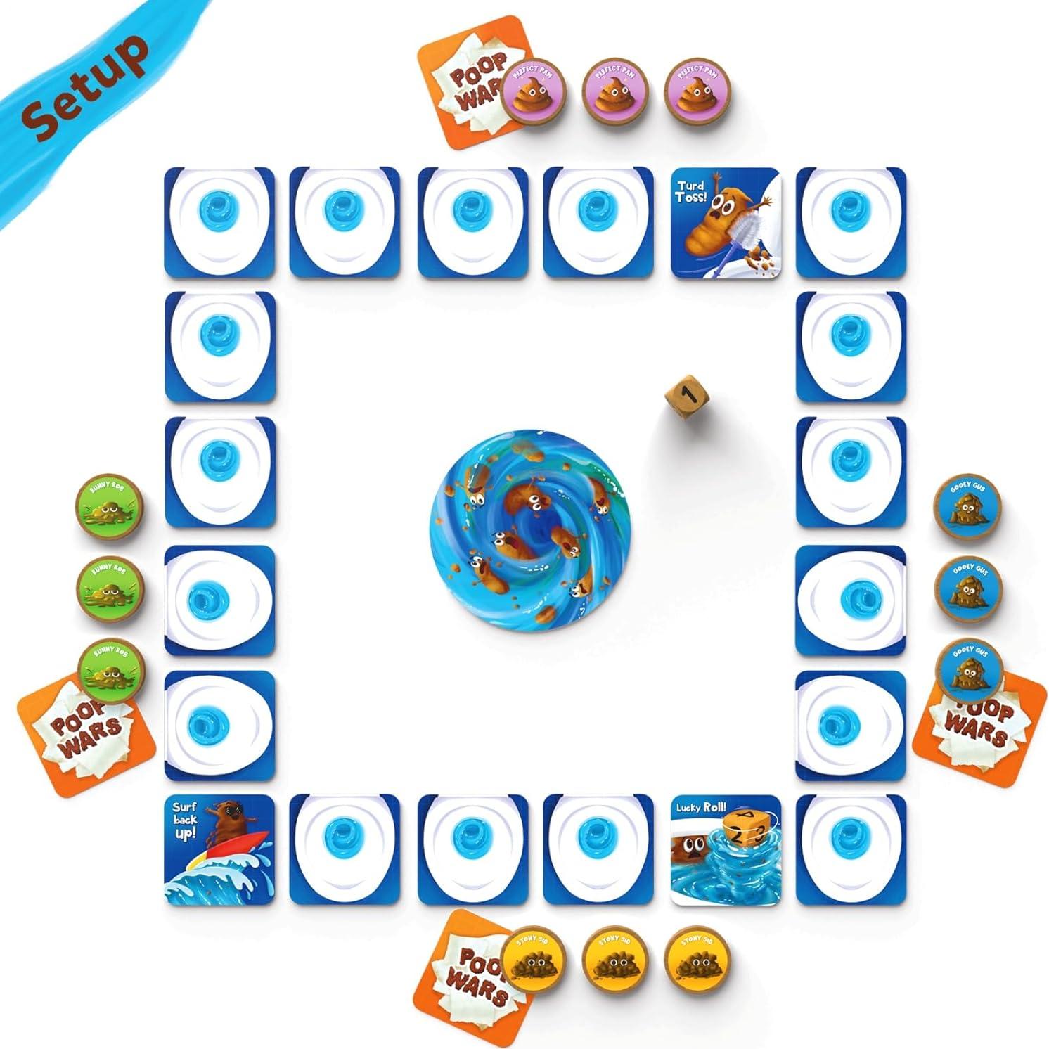 Juego de Cartas Skillmatics Guerras de Popó - Diversión para 2-4 Jugadores