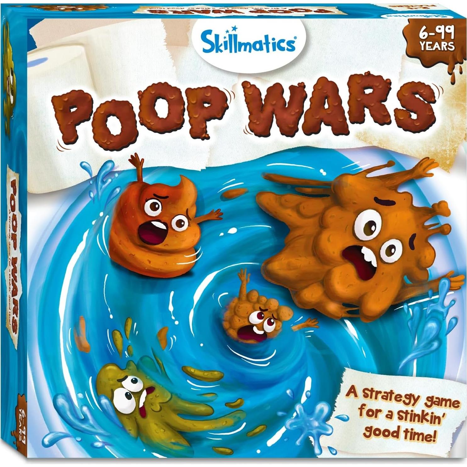 Juego de Cartas Skillmatics Guerras de Popó - Diversión para 2-4 Jugadores