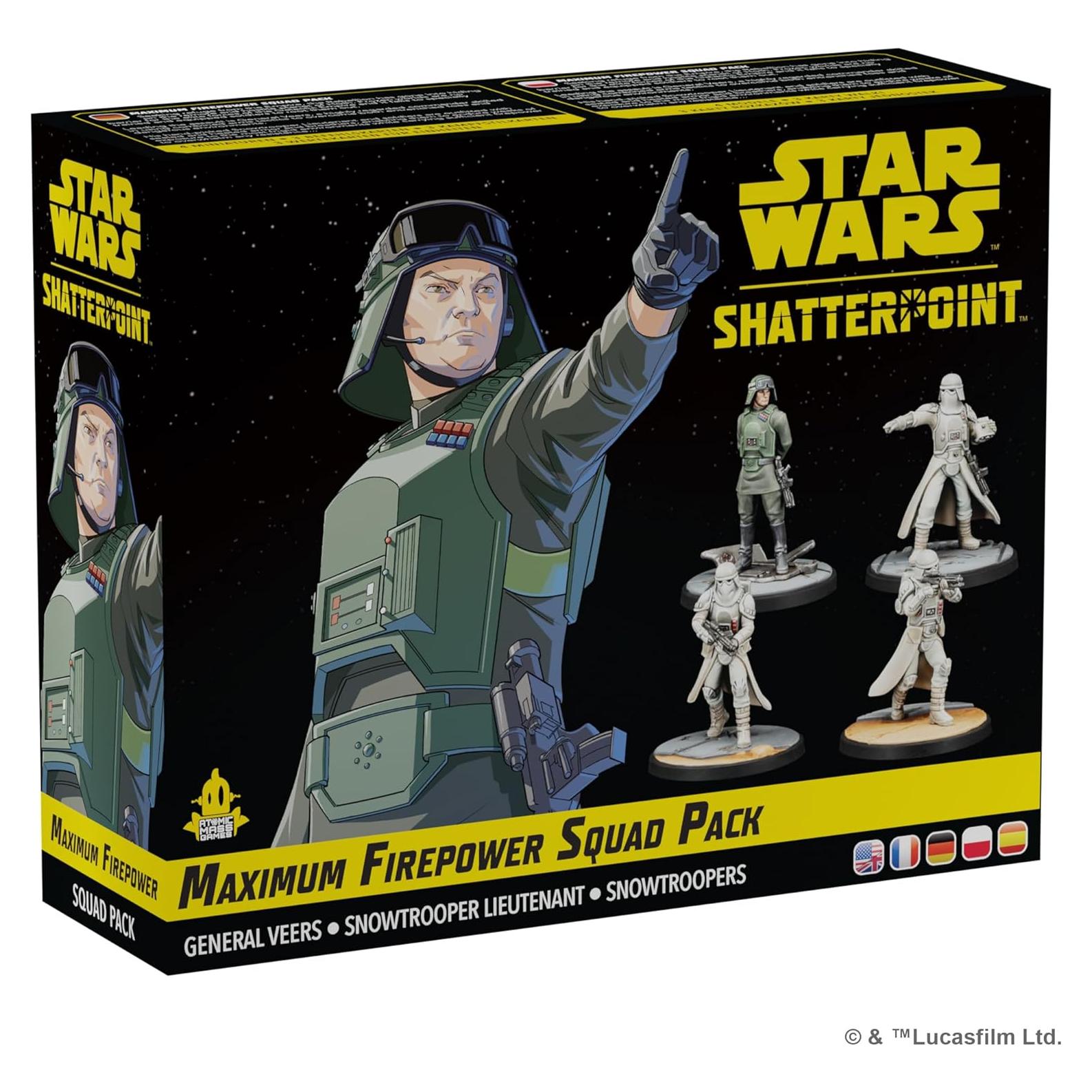 Paquete de Escuadra Star Wars Shatterpoint - General Veers y Snowtroopers
