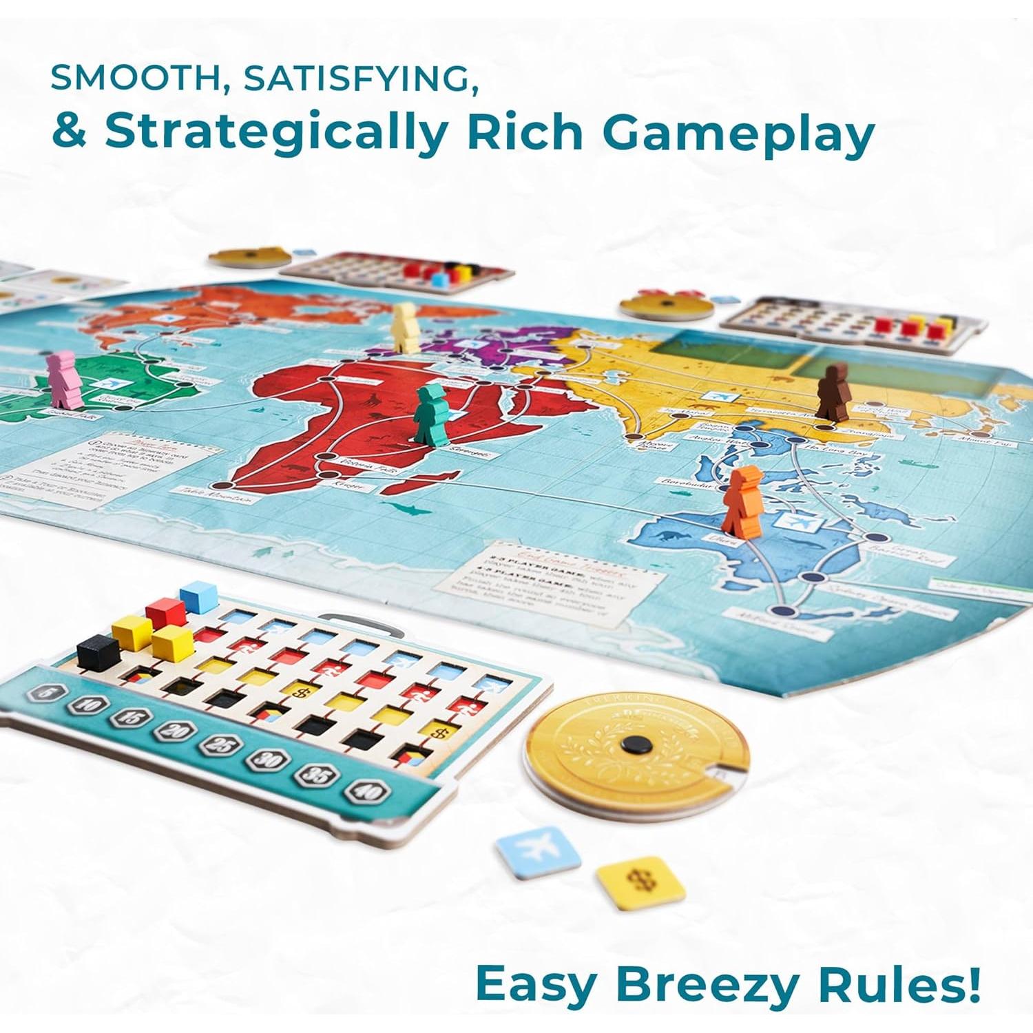 Juego de Mesa Trekking The World 2da Edición Underdog Games