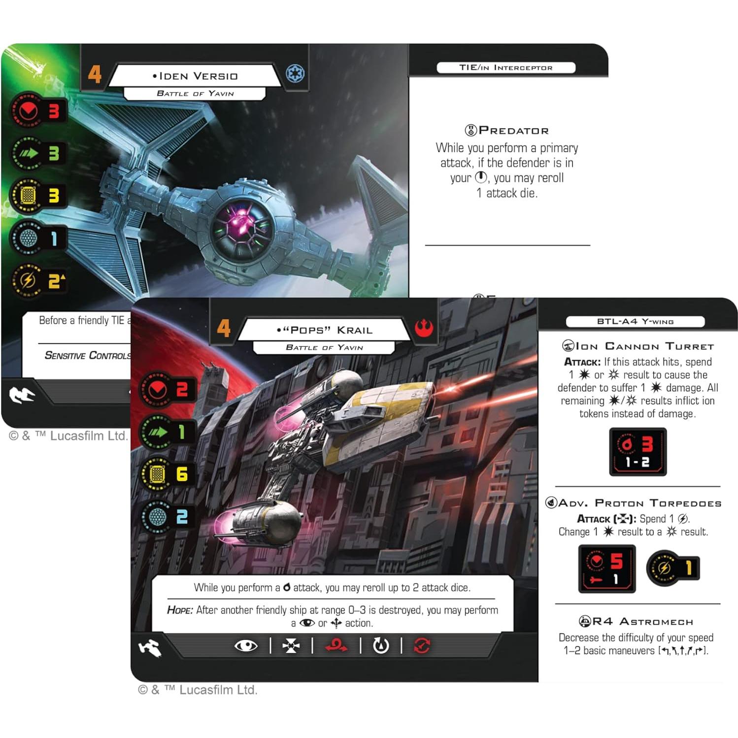 Juego de Estrategia Star Wars X-Wing Batalla de Yavin 2 Jugadores