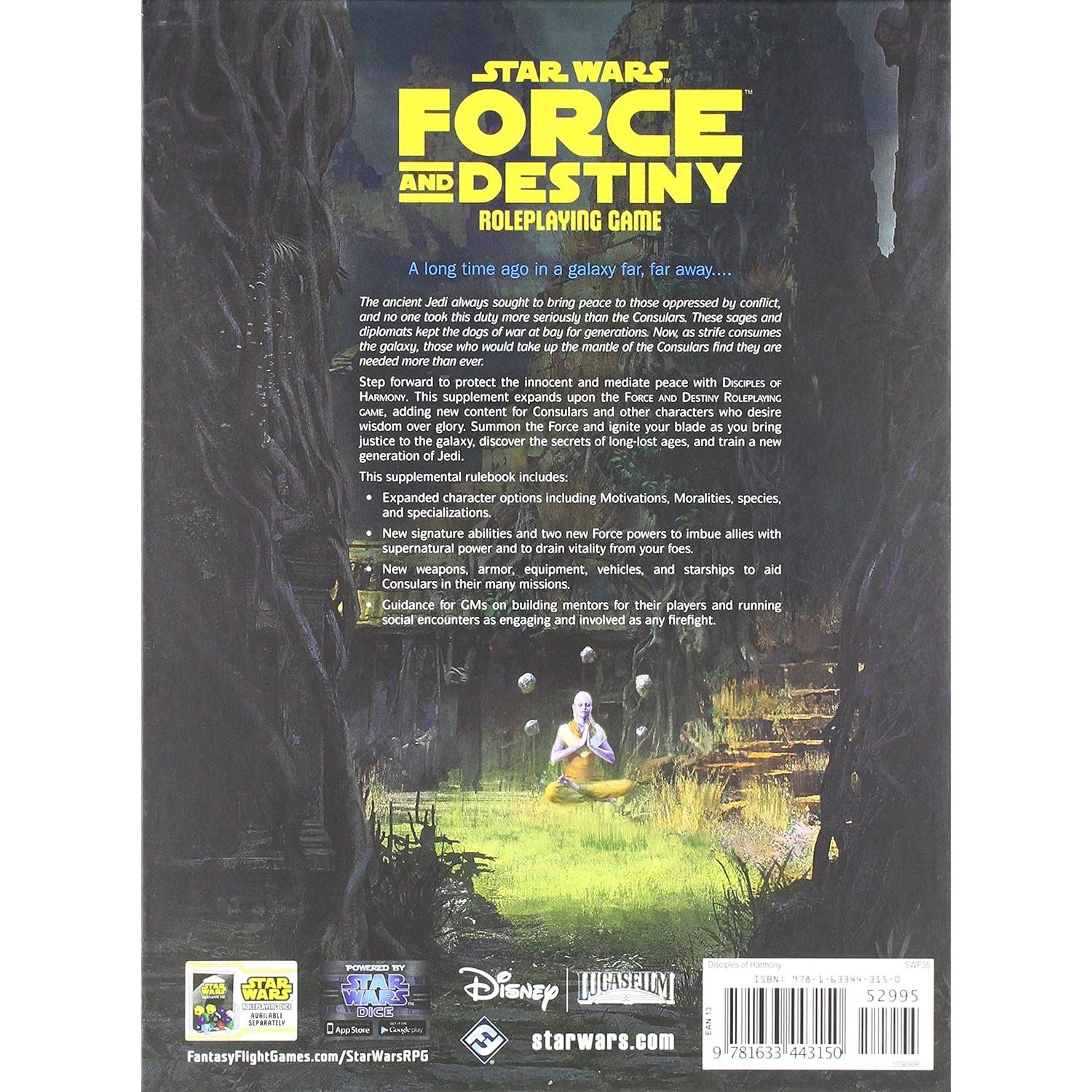 Manual de Rol Star Wars: Fuerza y Destino - Discípulos de la Armonía