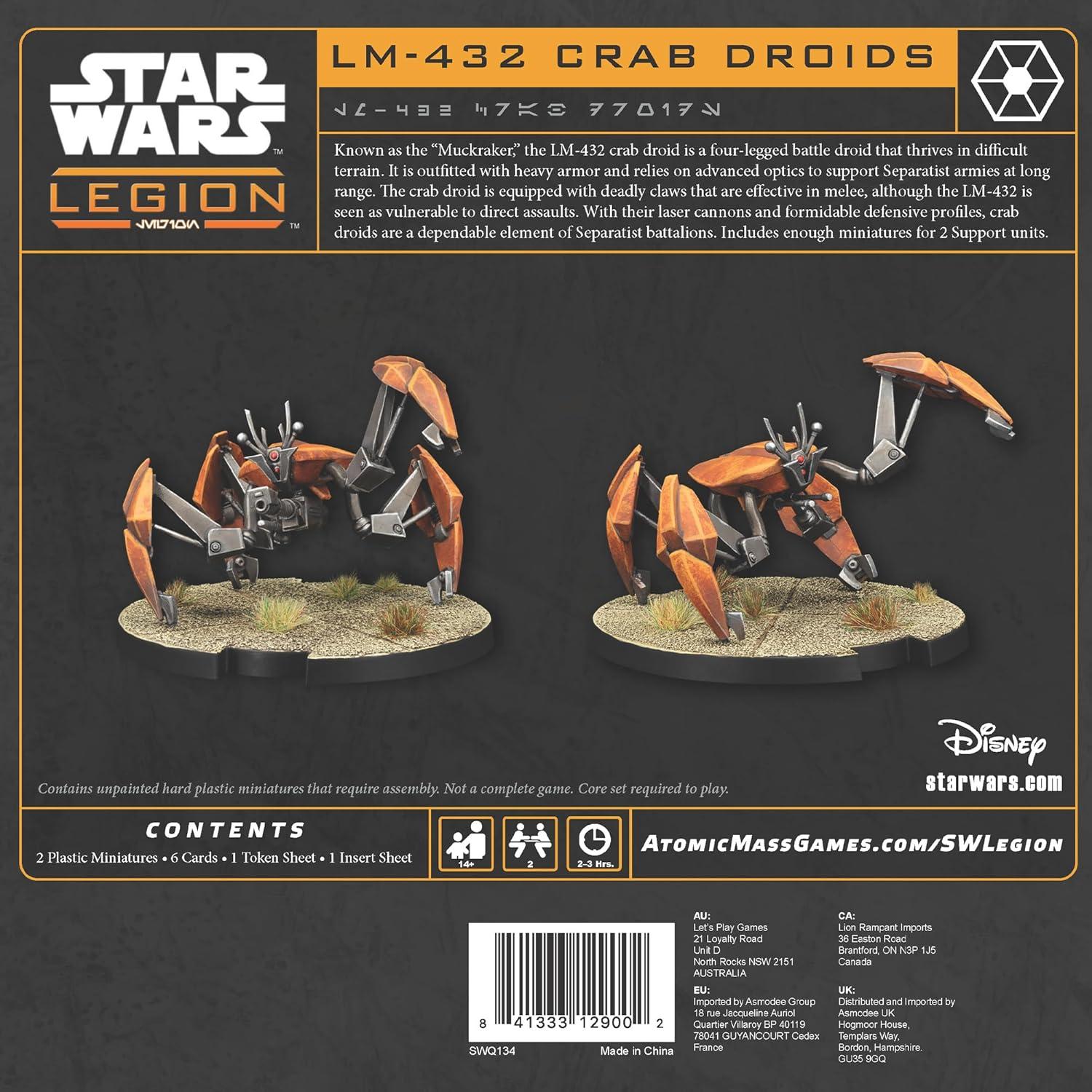 Expansión de Unidad Droides Cangrejo LM-432 - Star Wars Legion