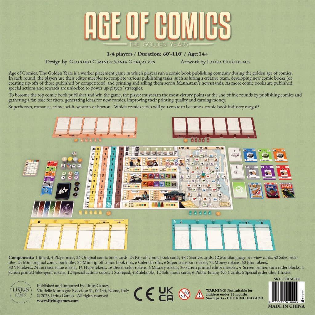Juego de Estrategia Era de los Cómics Lirius Games 1-4 Jugadores