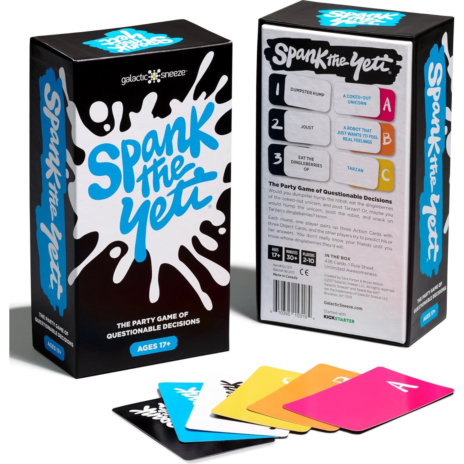 Juego de Fiesta Spank The Yeti - Galactic Sneeze - Adultos 17+