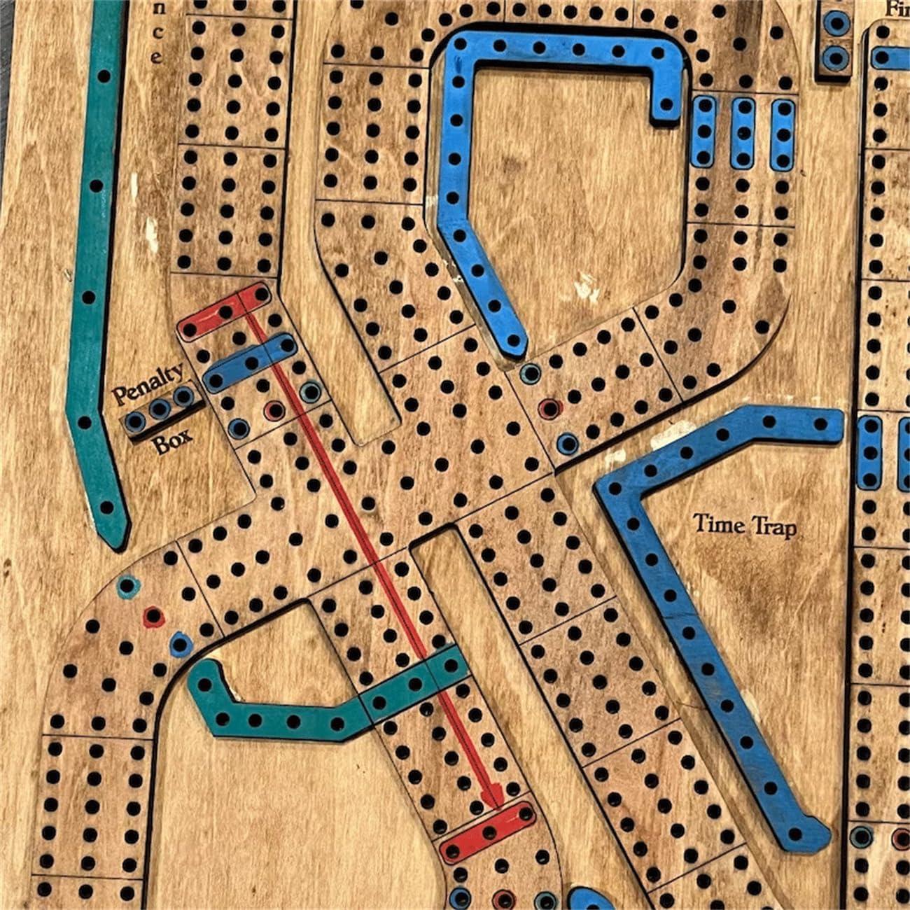 Juego de Mesa Cribbage Wars de Madera con Almacenamiento 30x25 cm