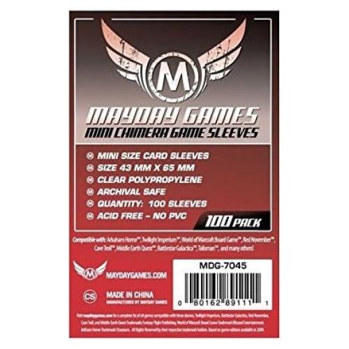 1,000 Fundas para Juegos de Mesa Mayday Mini Chimera 43x65mm