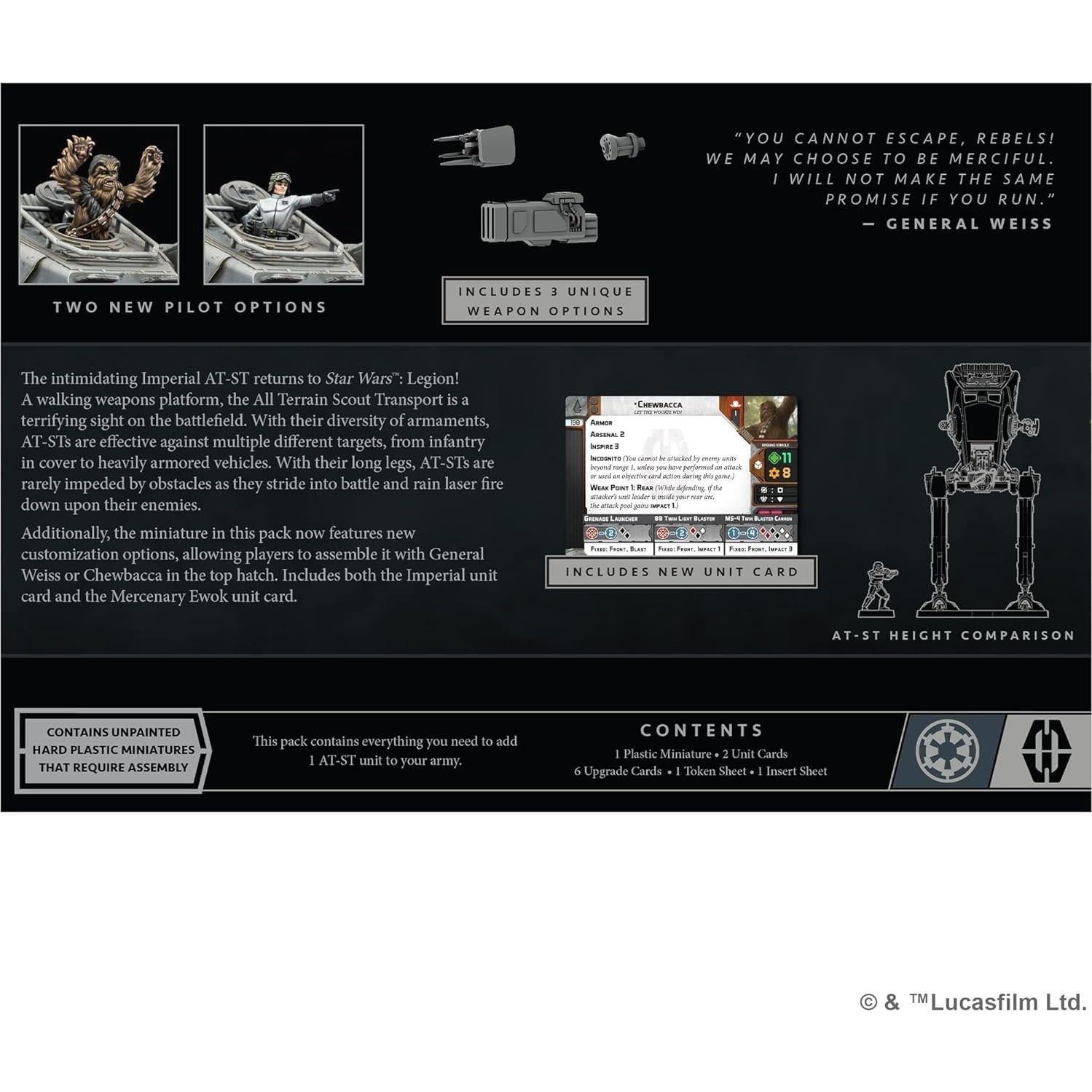 Star Wars: Legion AT-ST Walker Expansión - Potencia de Fuego