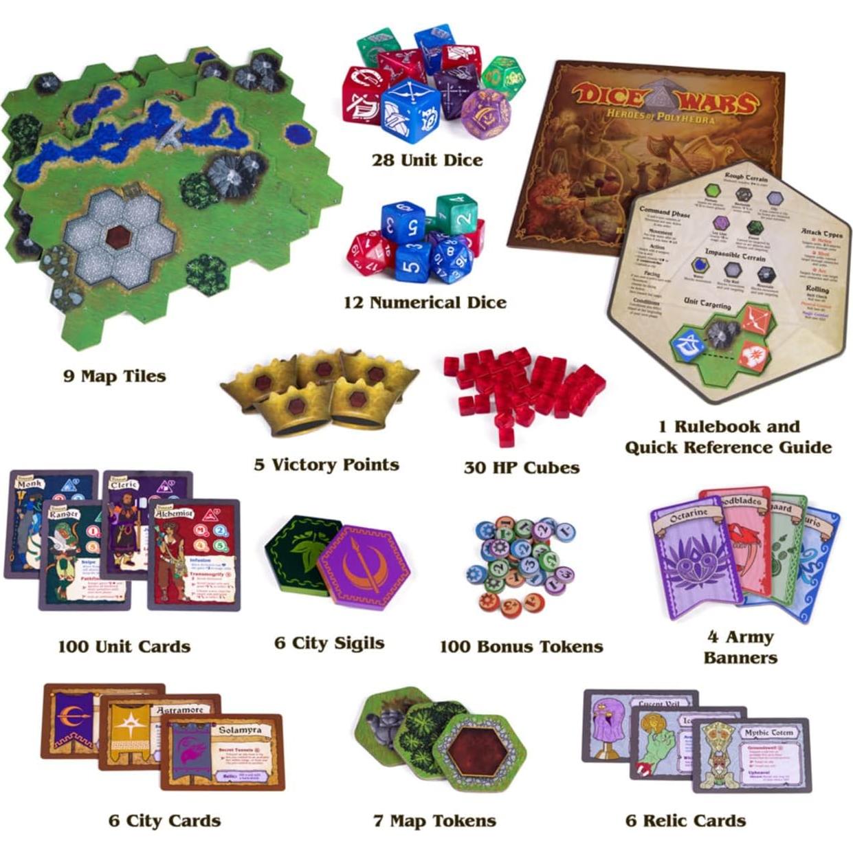 Juego de Mesa Guerras de Dados Wiz Dice para 2-4 Jugadores