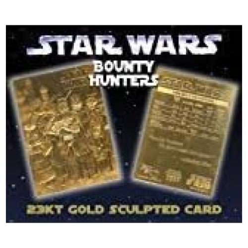 Tarjeta de Oro Esculpida Star Wars Cazadores de Recompensas - Edición Limitada 1996