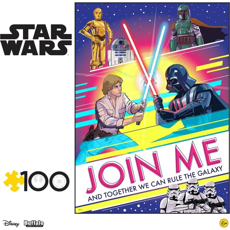 Rompecabezas 100 Piezas Star Wars Buffalo Games Juntos Podemos Gobernar