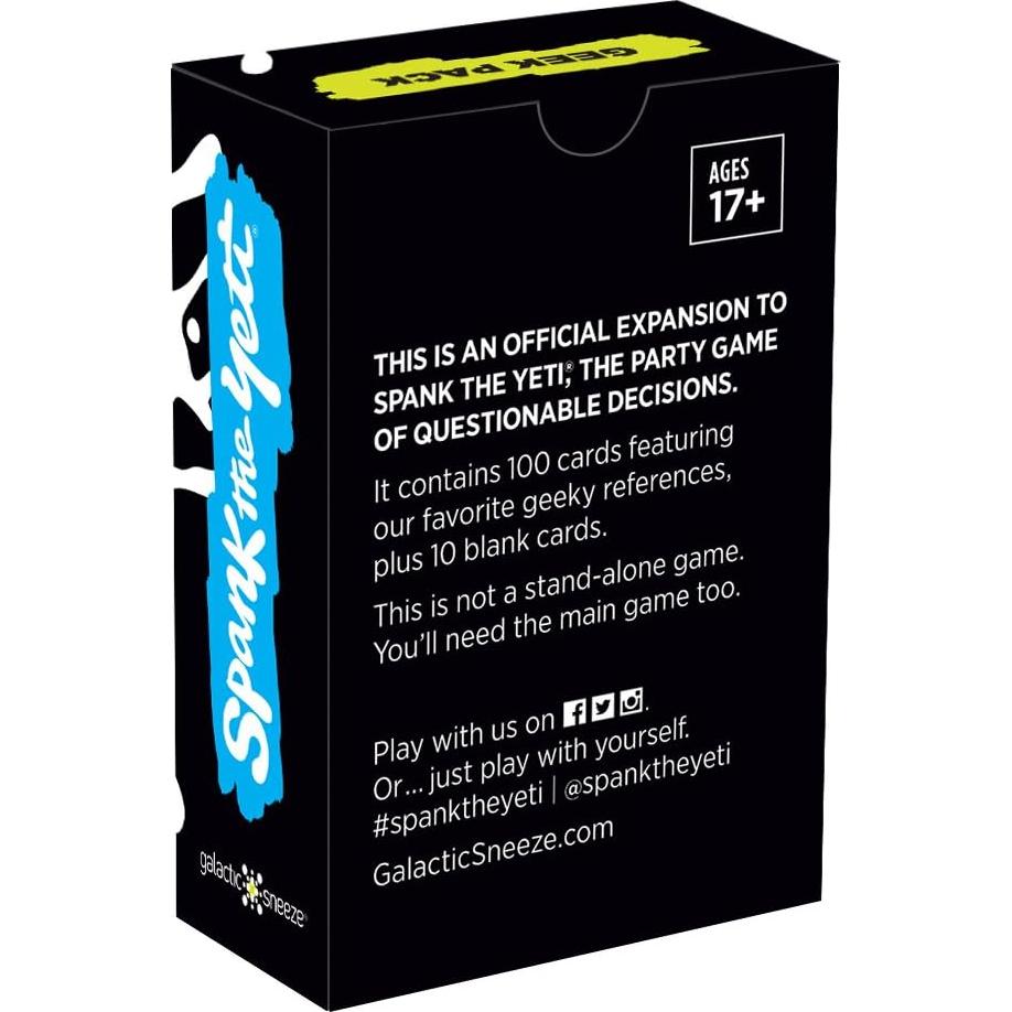 Expansión Geek Pack Spank The Yeti - 110 Cartas para Adultos