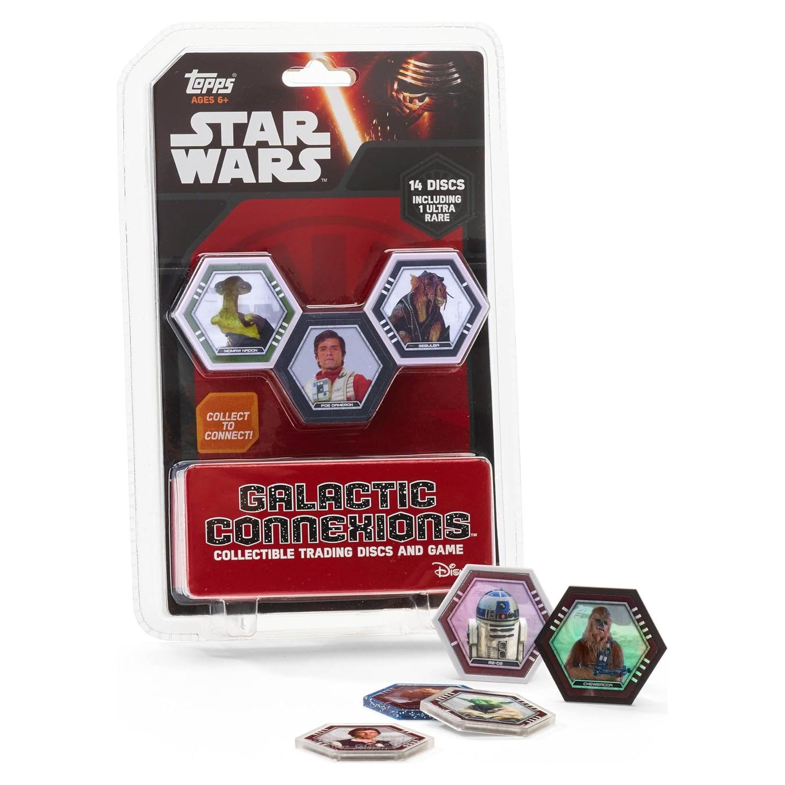 Juego Inicial Star Wars Conexiones Galácticas Topps 14 Discos