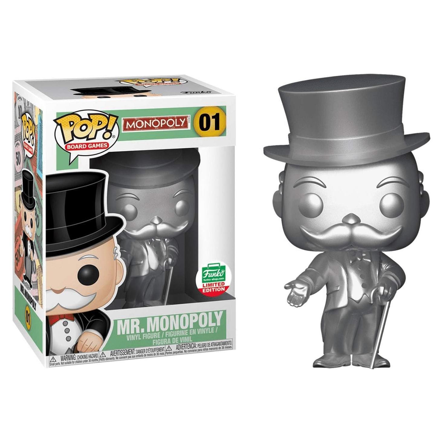 Figura de Vinilo Funko POP! Sr. Monopoly con Protector PET