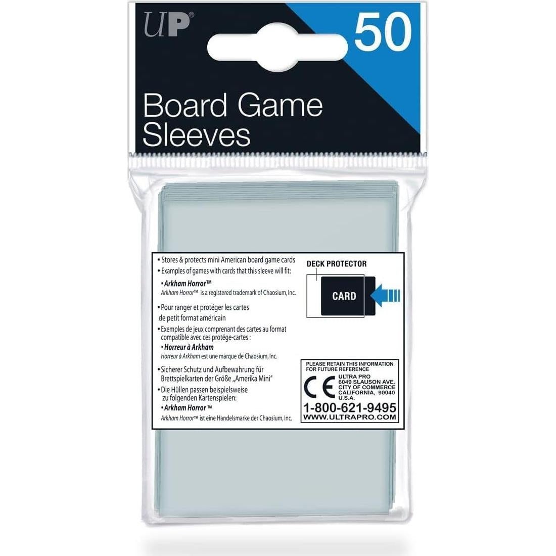 Fundas para Cartas Mini American Ultra Pro - 100 Unidades