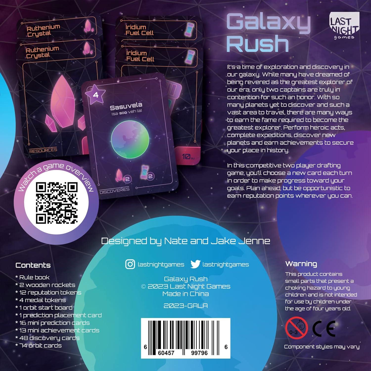Juego de Cartas Estratégico Galaxy Rush para 2 Jugadores