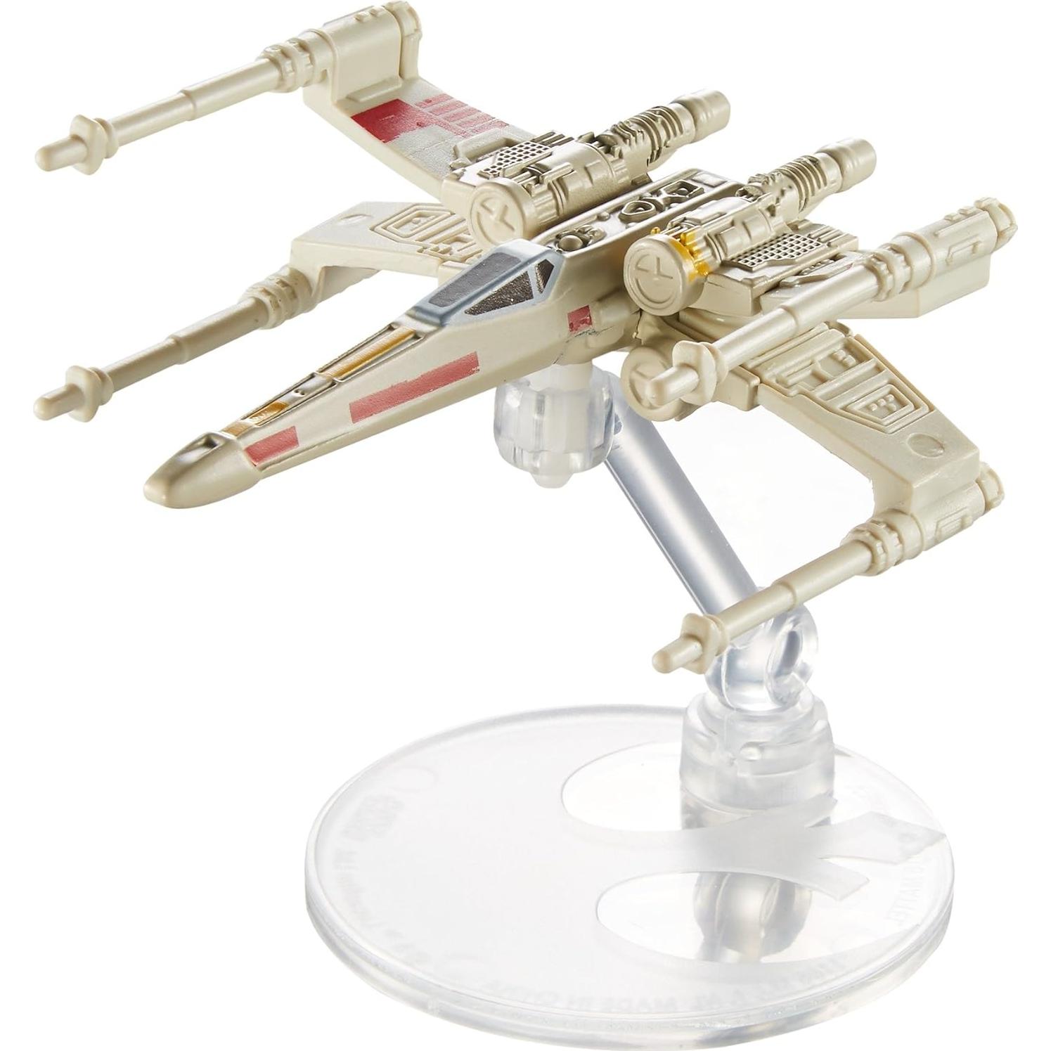 Nave Estelar X-Wing Rojo 5 Hot Wheels Star Wars 15.88 cm