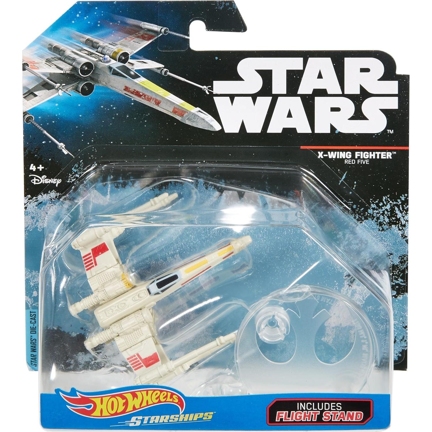 Nave Estelar X-Wing Rojo 5 Hot Wheels Star Wars 15.88 cm