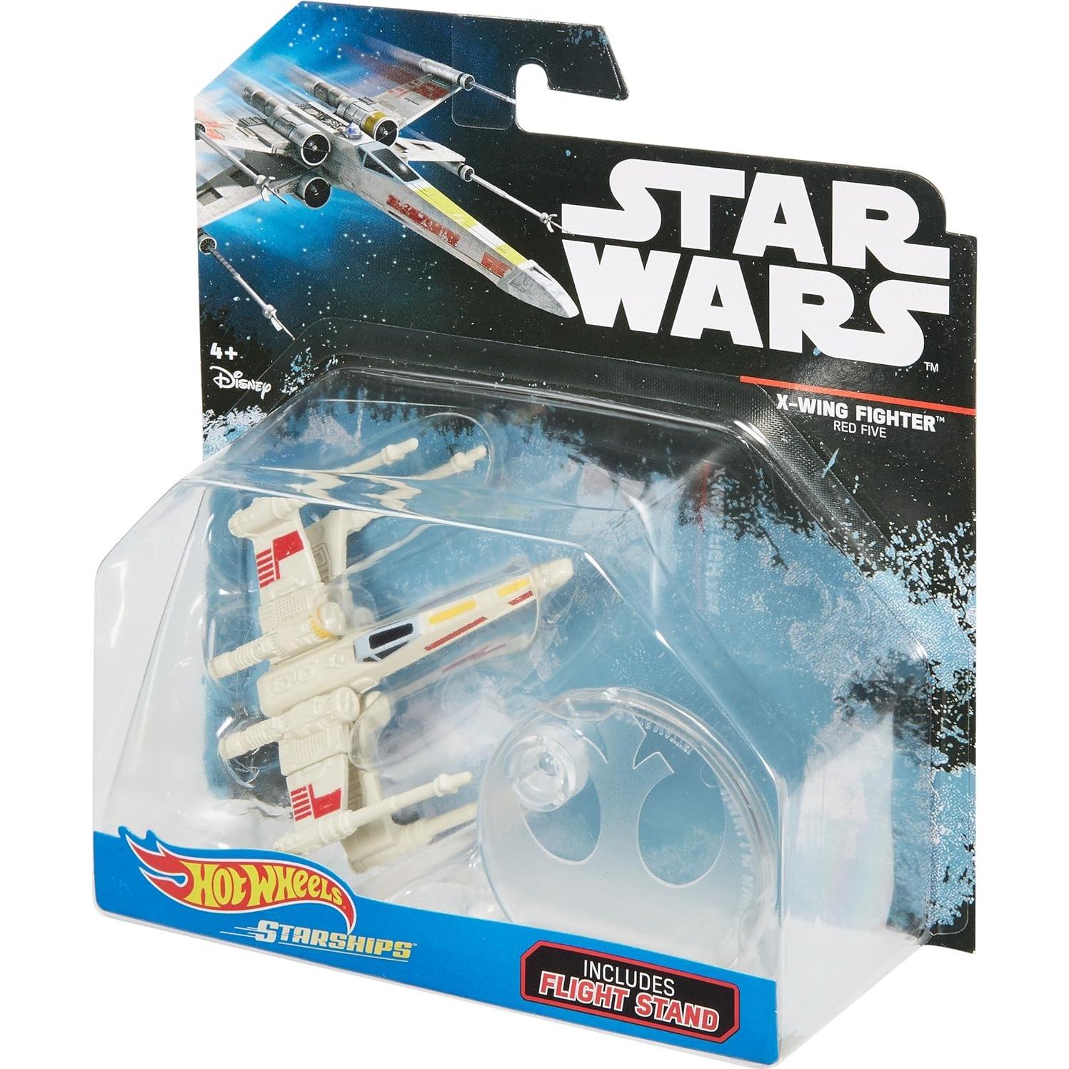 Nave Estelar X-Wing Rojo 5 Hot Wheels Star Wars 15.88 cm
