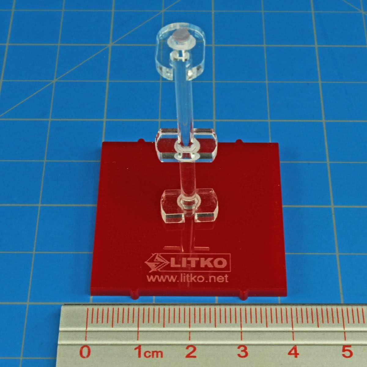 Base de Nave Espacial LITKO Deluxe Rojo 4cm x 4cm Compatible Star Wars