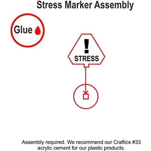 Fichas de Marcador de Caza Espacial LITKO - Estrés Amarillo Fluorescente